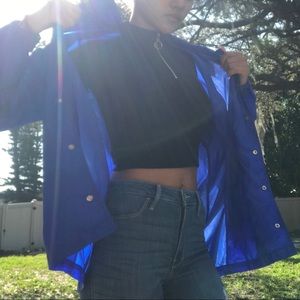 Blue Windbreaker Jacket